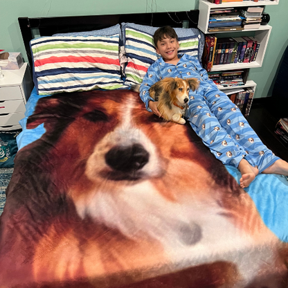 Custom Pet Photo Blankets